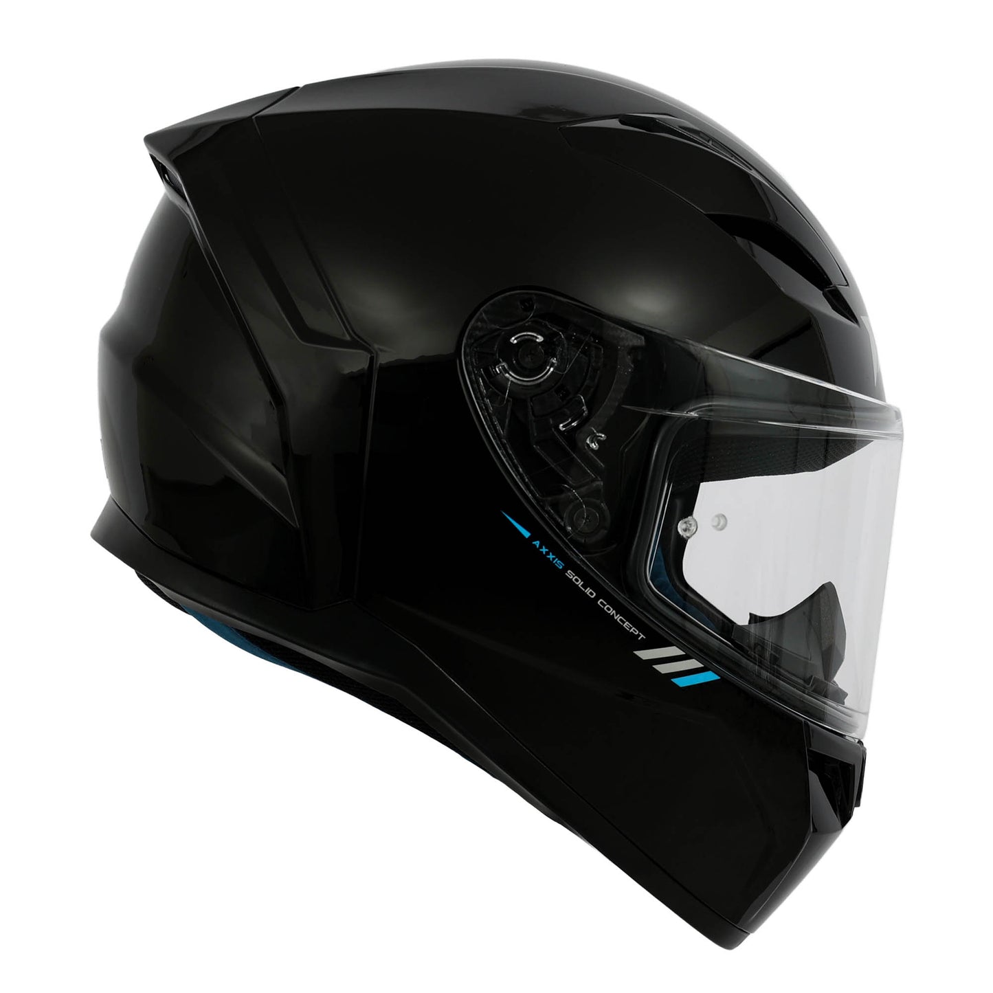 AXXIS FF109BSV EAGLE SV (SPOILER) SOLID A1 HELMET - GLOSS BLACK