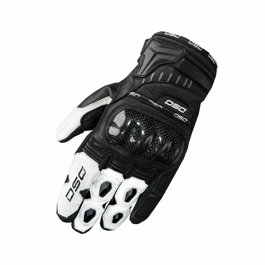 DSG CARBON X V1 RIDING GLOVE - BLACK WHITE