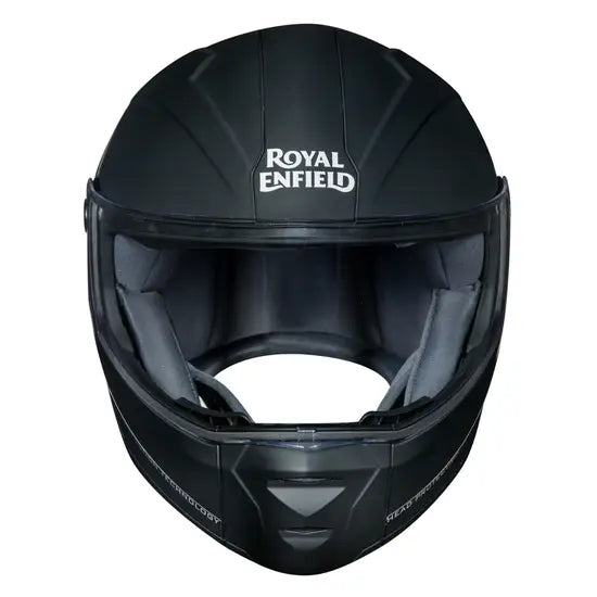 ROYAL ENFIELD MODULAR ADROIT HELMET WITH CLEAR VISOR - MATT BLACK