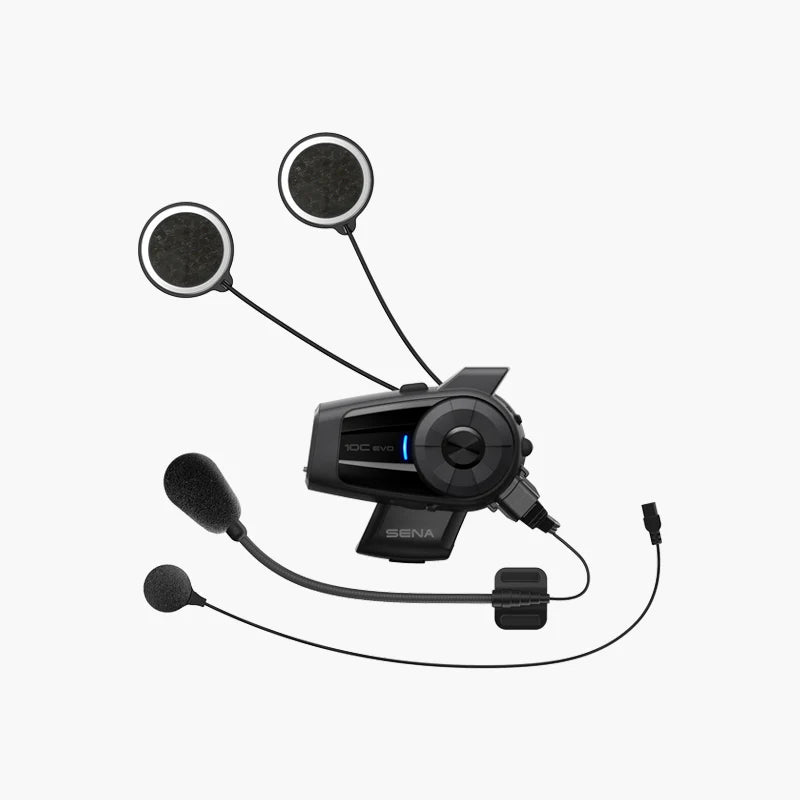 SENA 10C EVO MOTORCYCLE BLUETOOTH CAMERA & COMMUNICATION SYSTEM WITH HD SPEAKERS