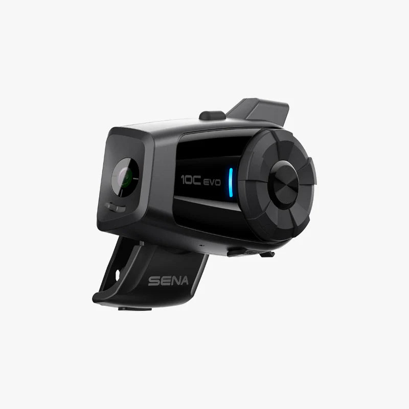 SENA 10C EVO MOTORCYCLE BLUETOOTH CAMERA & COMMUNICATION SYSTEM WITH HD SPEAKERS