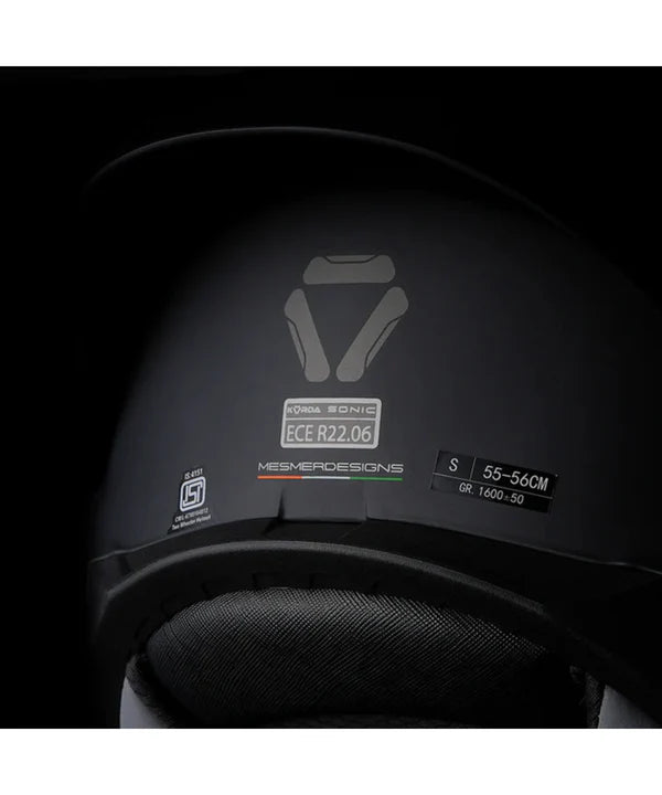 KORDA SONIC GP MOZE HELMET - GLOSS RED BLUE