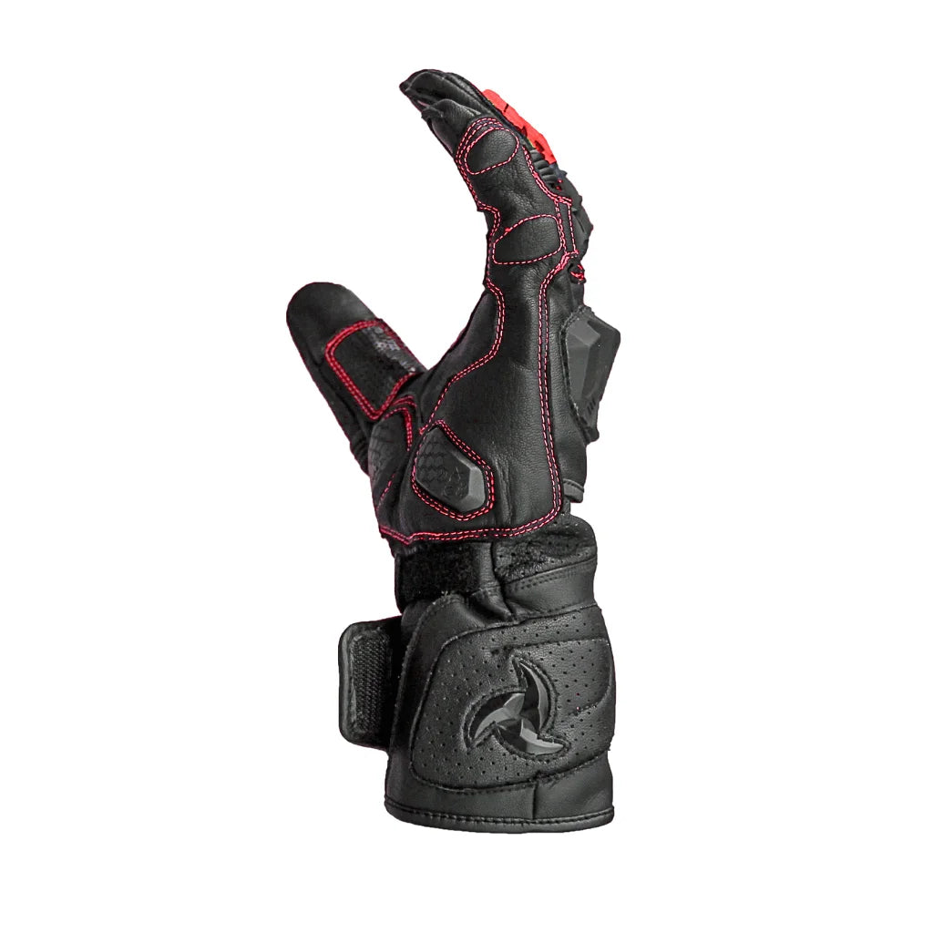 RAIDA AEROPRIX MOTORCYCLE GLOVES | RED