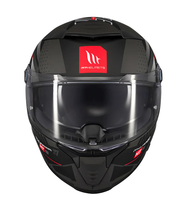 MT THUNDER 4 SV LUMINENCE D1 SOLID HELMET -  GLOSS BLACK