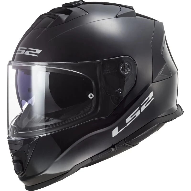 LS2 FF800 STORM II SOLID GLOSSY BLACK HELMET