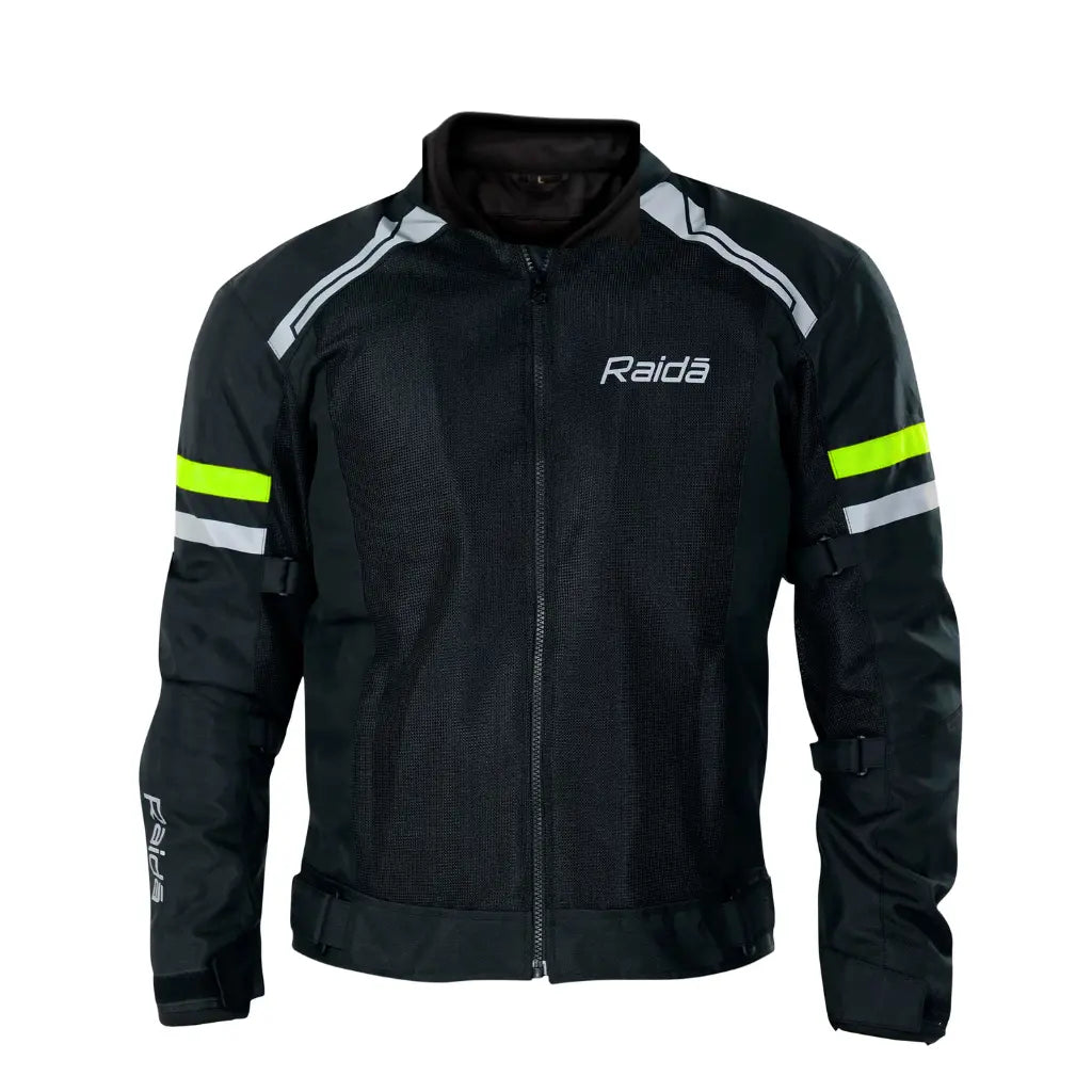RAIDA TOURER JACKET l BLACK/HI-VIZ