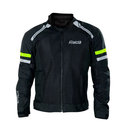 RAIDA TOURER JACKET l BLACK/HI-VIZ