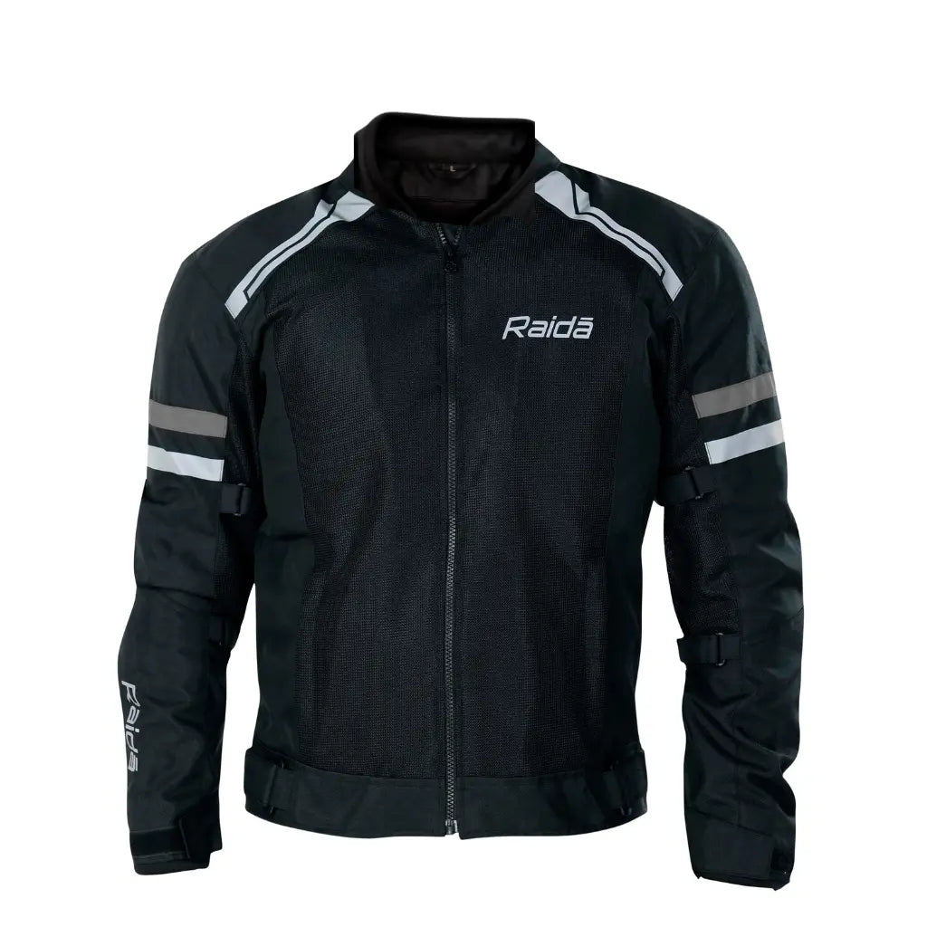 RAIDA BOLT MOTORCYCLE JACKET | BLACK