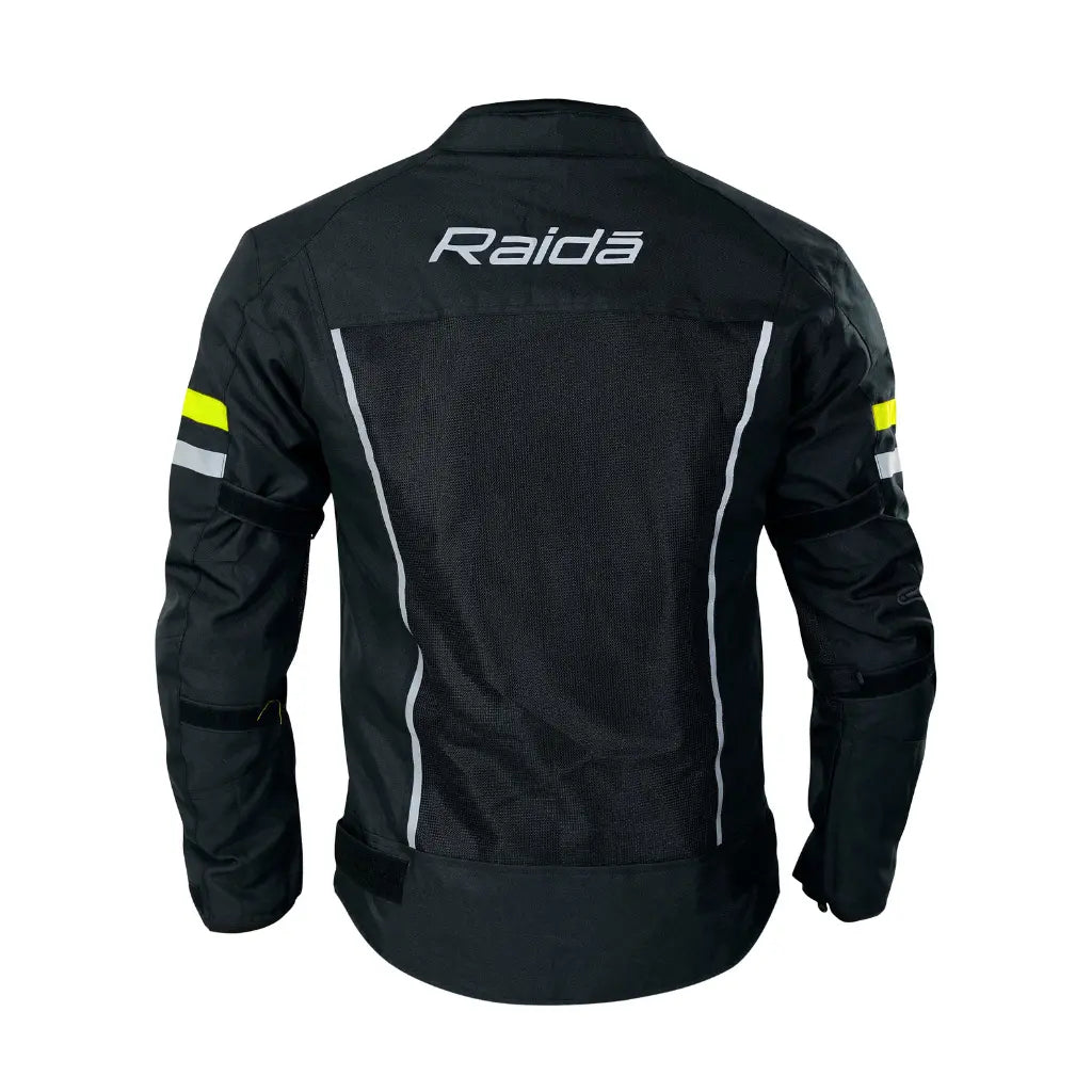 RAIDA TOURER JACKET l BLACK/HI-VIZ