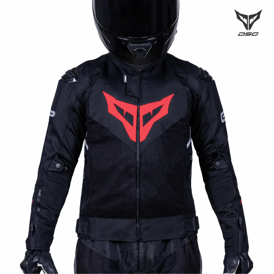 DSG GPX RIDING JACKET - BLACK RED