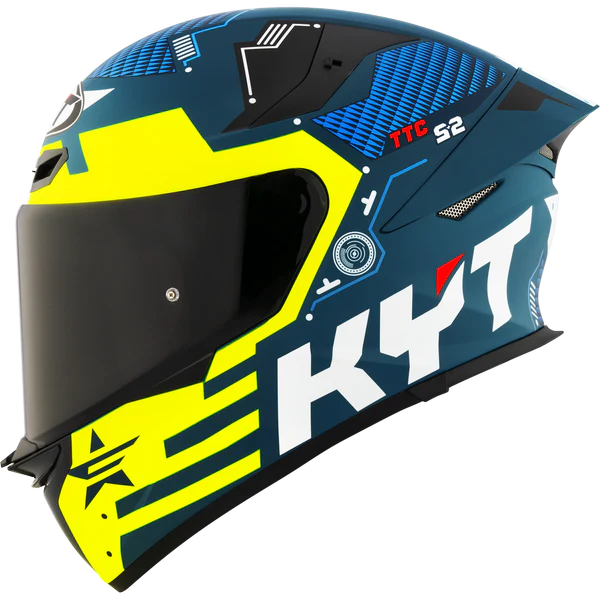 KYT TT REVO  HELMET - FUSELAGE YELLOW MATT