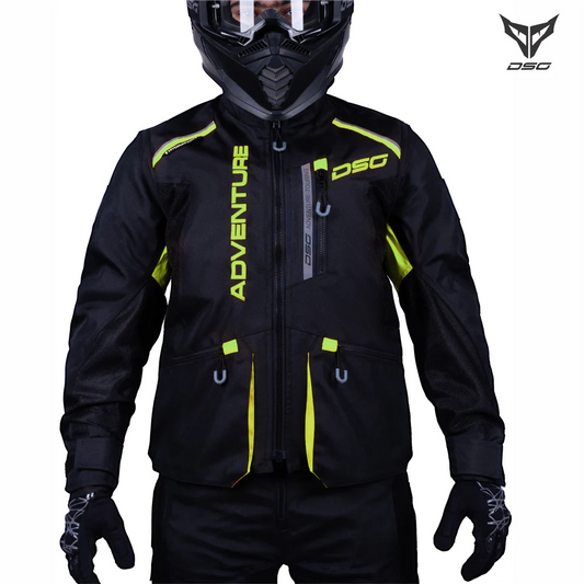 DSG ADV RIDING JACKET - BLACK YELLOW FLUO
