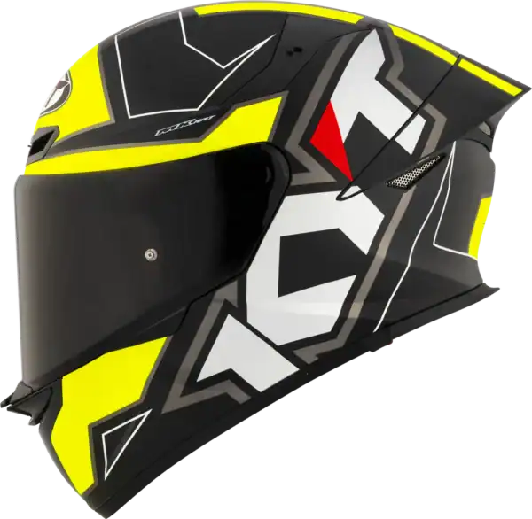 KYT TT REVO HELMET - ELECTRON MATT BLACK YELLOW