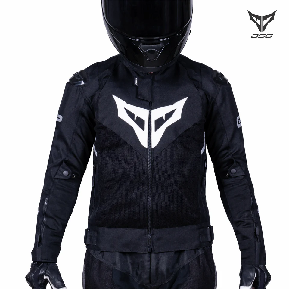 DSG GPX RIDING JACKET - BLACK WHITE