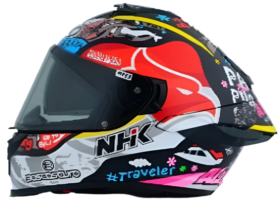 NHK K5R ALONSO LOPEZ #11 GLOSS BLACK HELMET