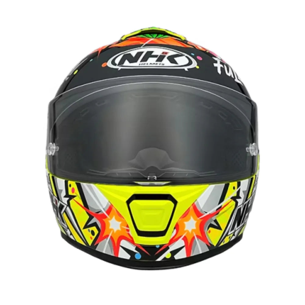NHK K5R IVAN ORTOLA #5 YELLOW FLO HELMET