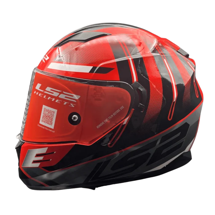 LS2 FF320 STREAM EVO SHADOW GLOSS RED WHITE (D-RING)