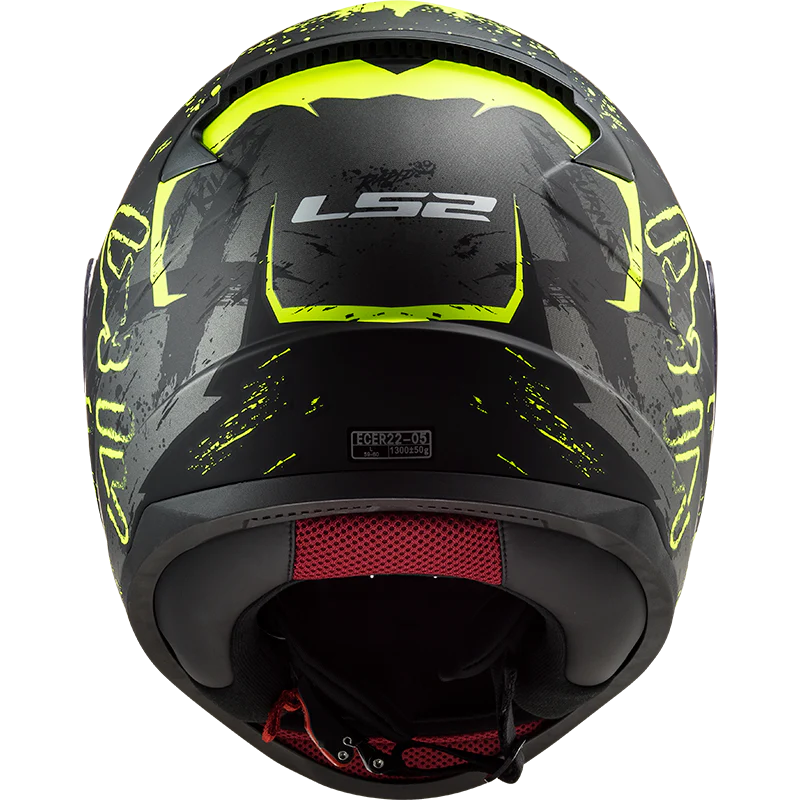 LS2 FF353 RAPID HELMET - NAUGHTY GLOSS BLACK HV YELLOW