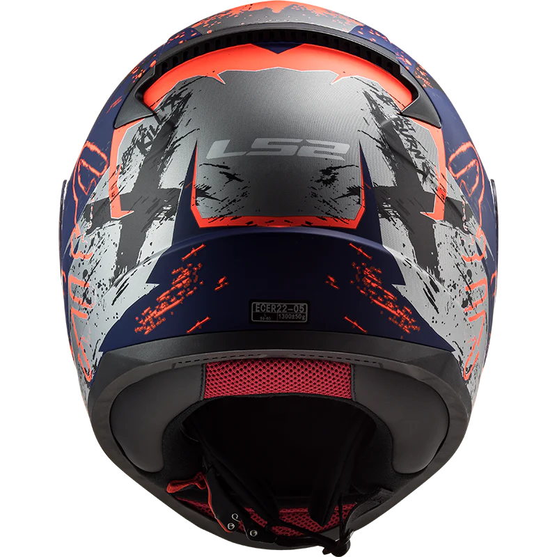 LS2 FF353 RAPID HELMET - NAUGHTY GLOSS BLACK BLUE ORANGE