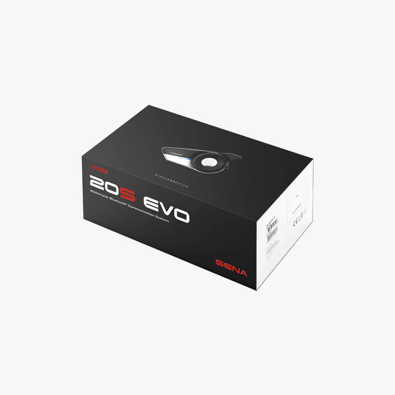 SENA 20S EVO BLUETOOTH COMMUNICATION SYSTEM & HD SPEAKERS SINGLE PACK