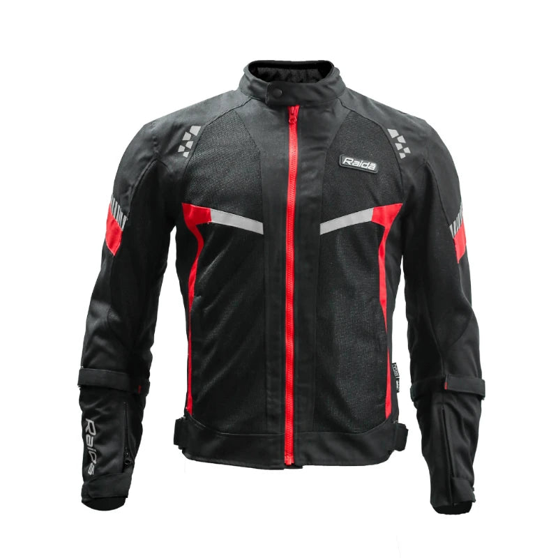 RAIDA BOLT MOTORCYCLE JACKET | RED