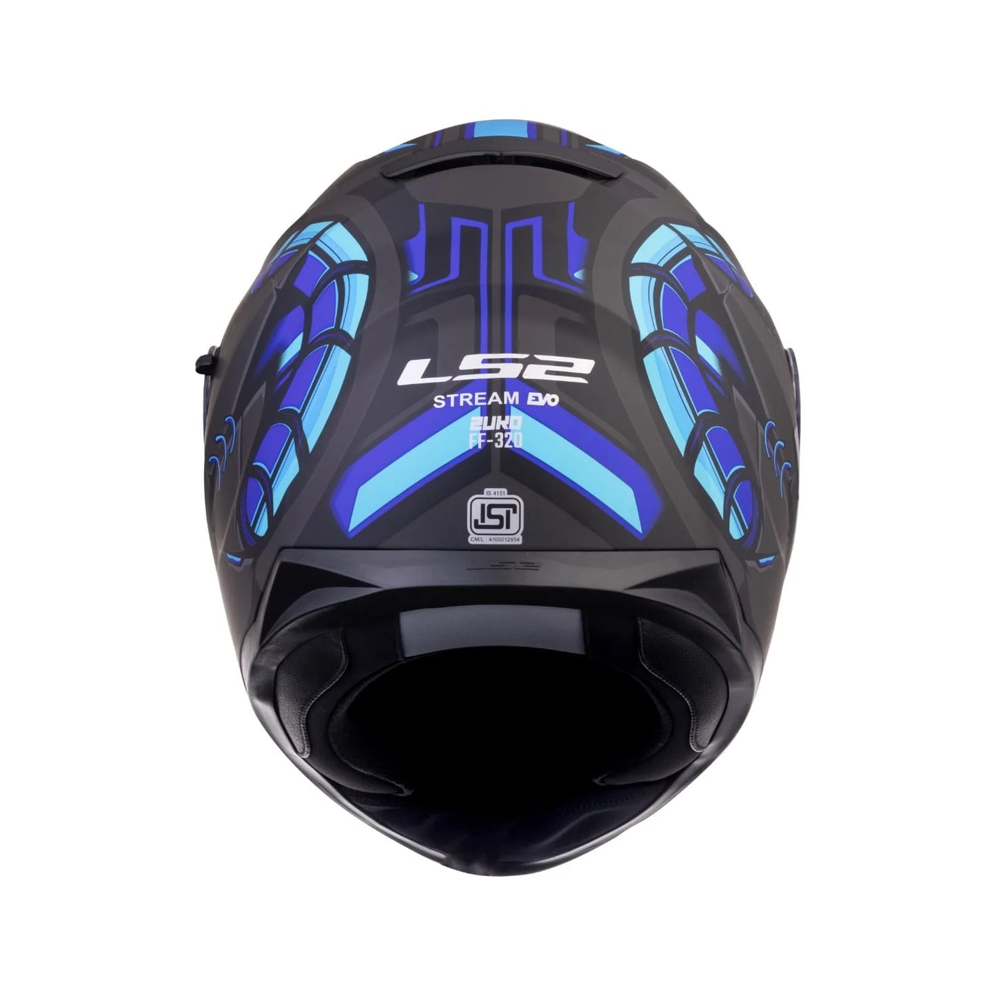 LS2 FF320 STREAM EVO ZUKO MATT BLACK BLUE WITH PINLOCK