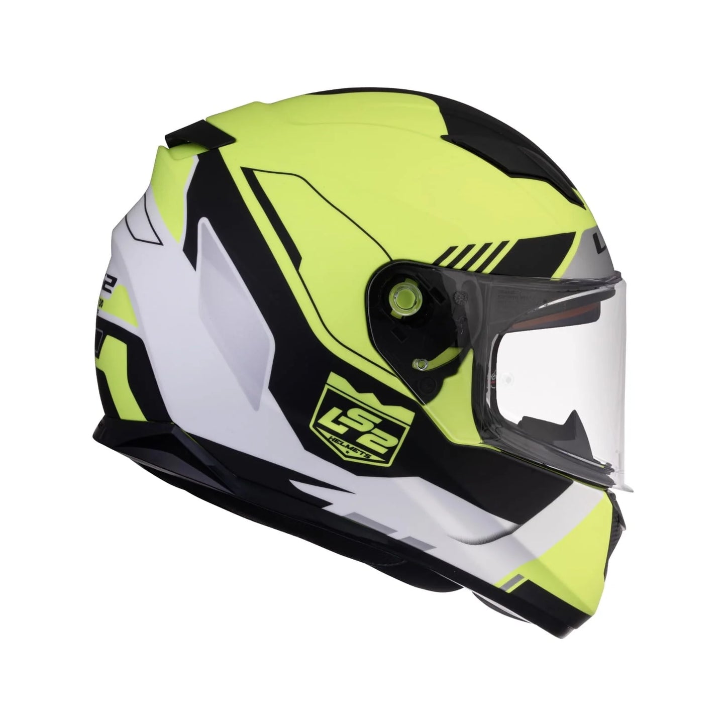 LS2 FF320 STREAM EVO XPLORER MATT WHITE HI-VIZ YELLOW WITH PINLOCK
