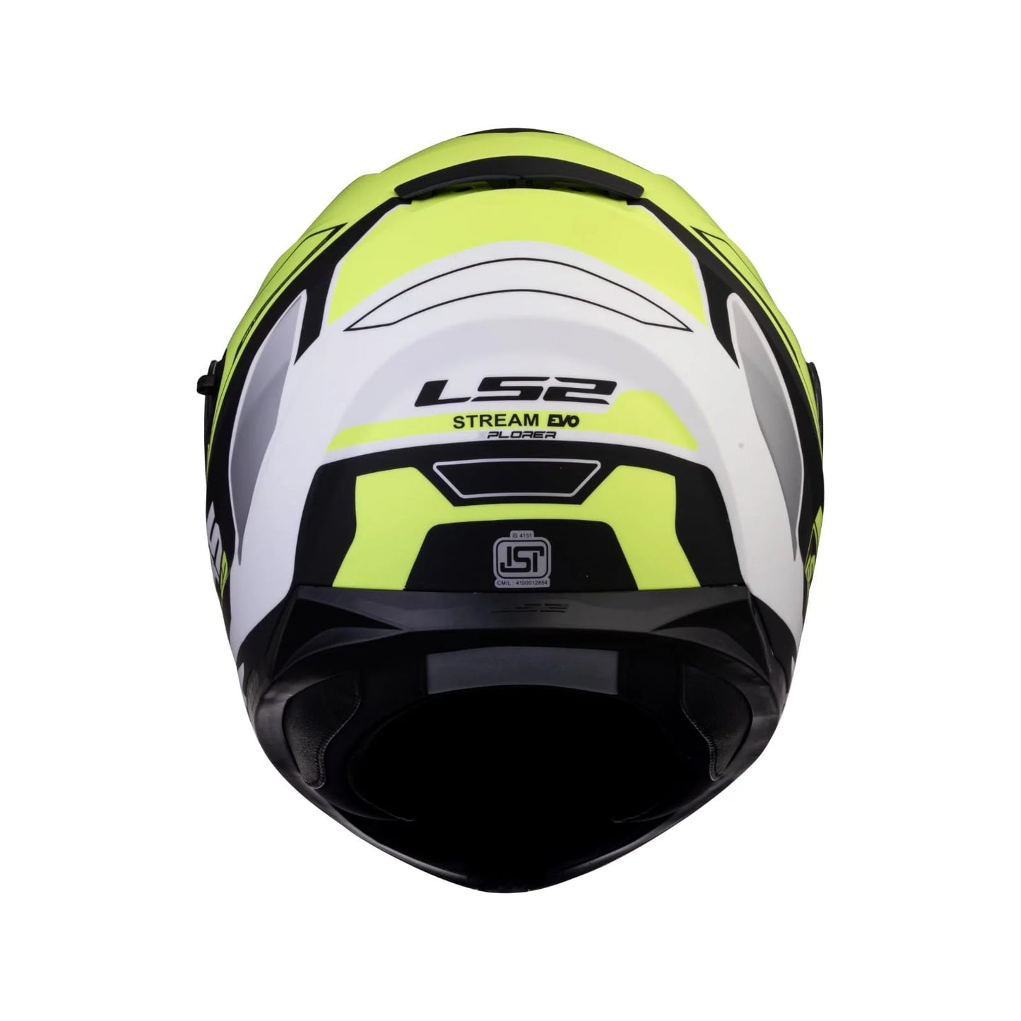 LS2 FF320 STREAM EVO XPLORER WHITE HI-VIZ YELLOW