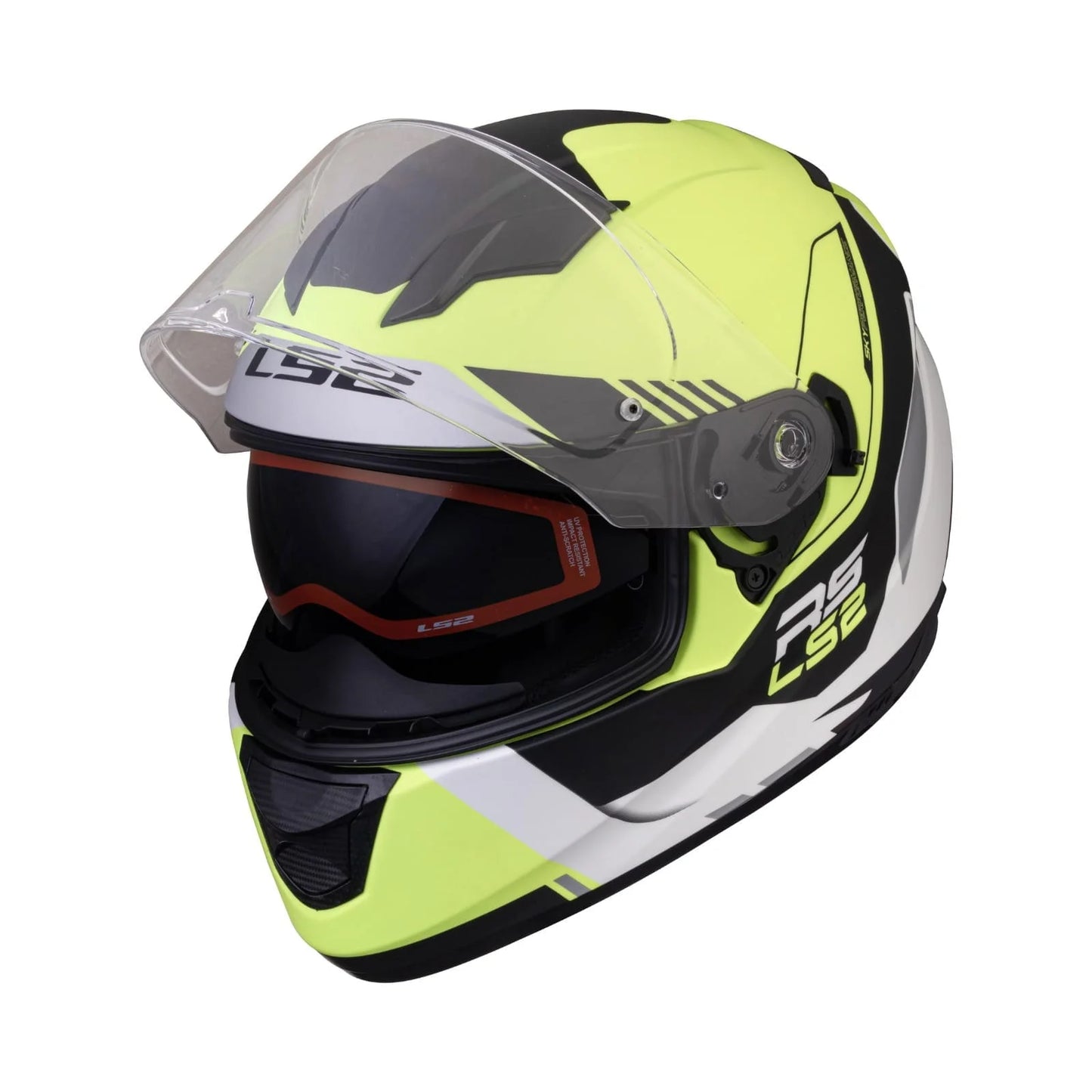 LS2 FF320 STREAM EVO XPLORER WHITE HI-VIZ YELLOW