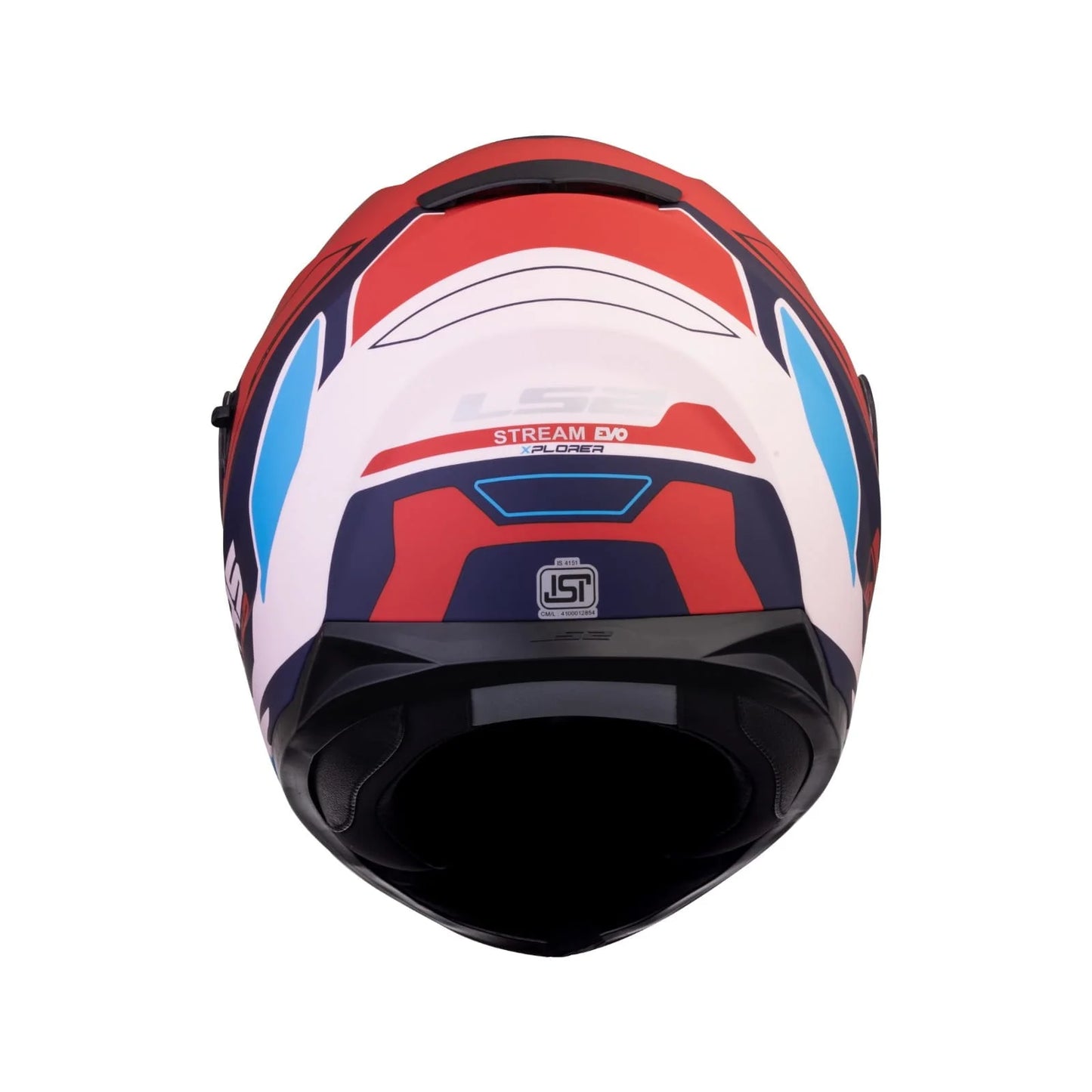LS2 FF320 STREAM EVO XPLORER MATT WHITE RED
