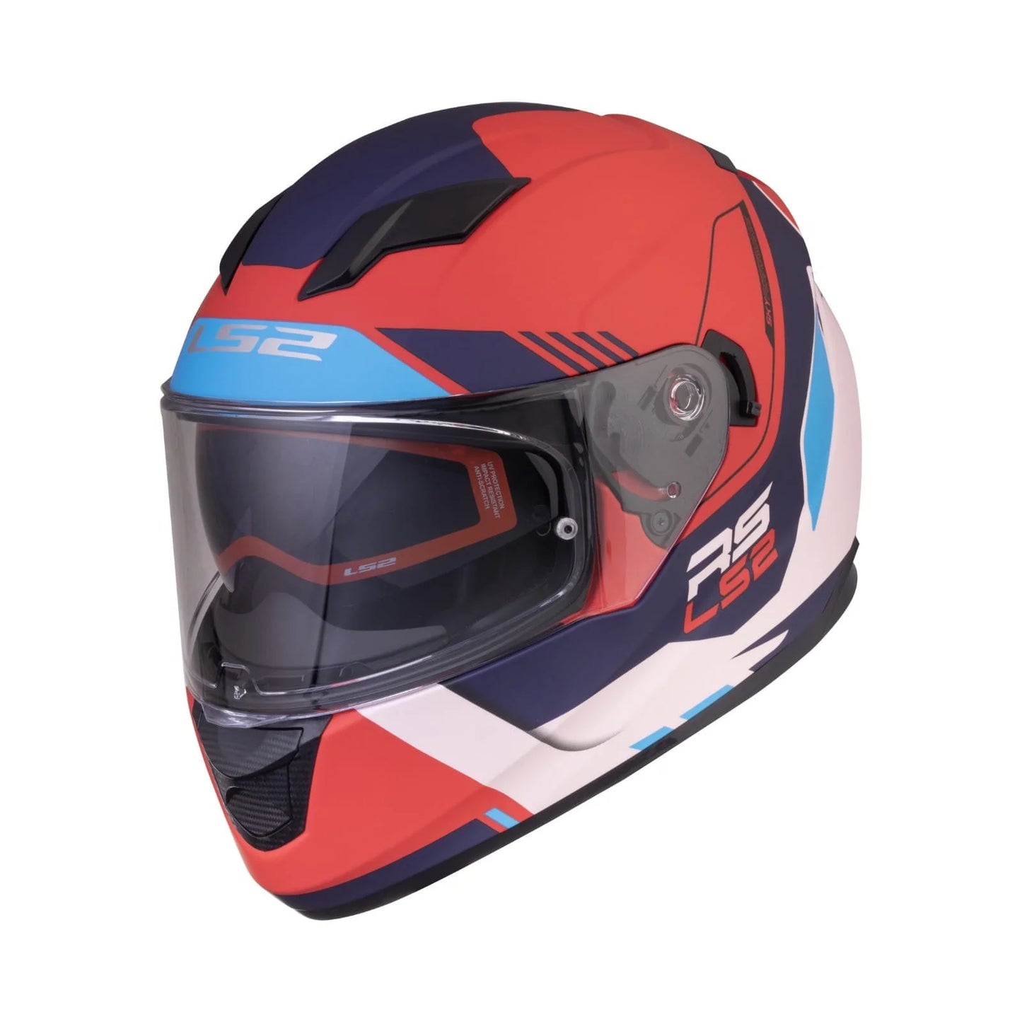 LS2 FF320 STREAM EVO XPLORER WHITE RED WITH PINLOCK