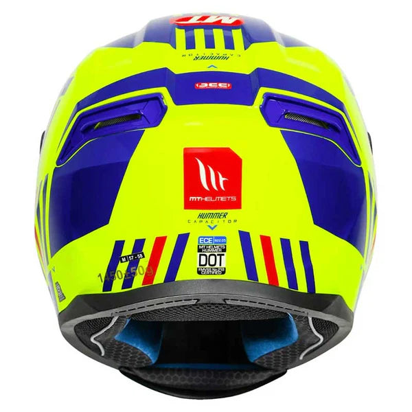 MT HUMMER CAPACITOR HELMET - GLOSS FLURESCENT YELLOW