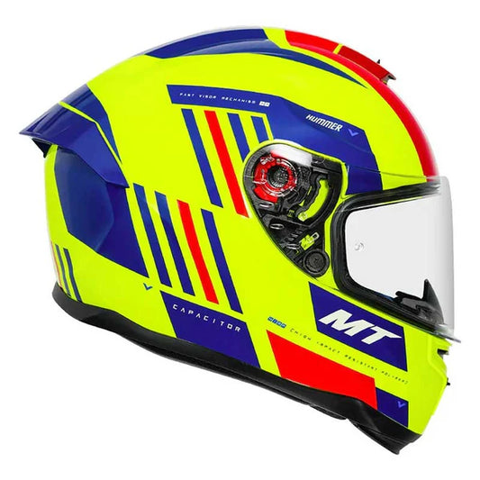 MT HUMMER CAPACITOR HELMET - GLOSS FLURESCENT YELLOW