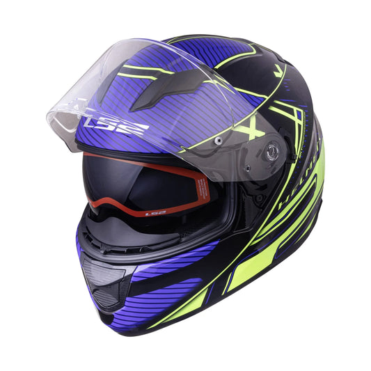 LS2 FF320 STREAM EVO LEVEL BLACK HI-VIZ YELLOW