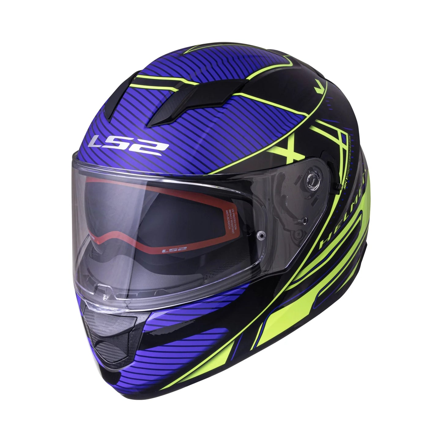 LS2 FF320 STREAM EVO LEVEL BLACK HI-VIZ YELLOW