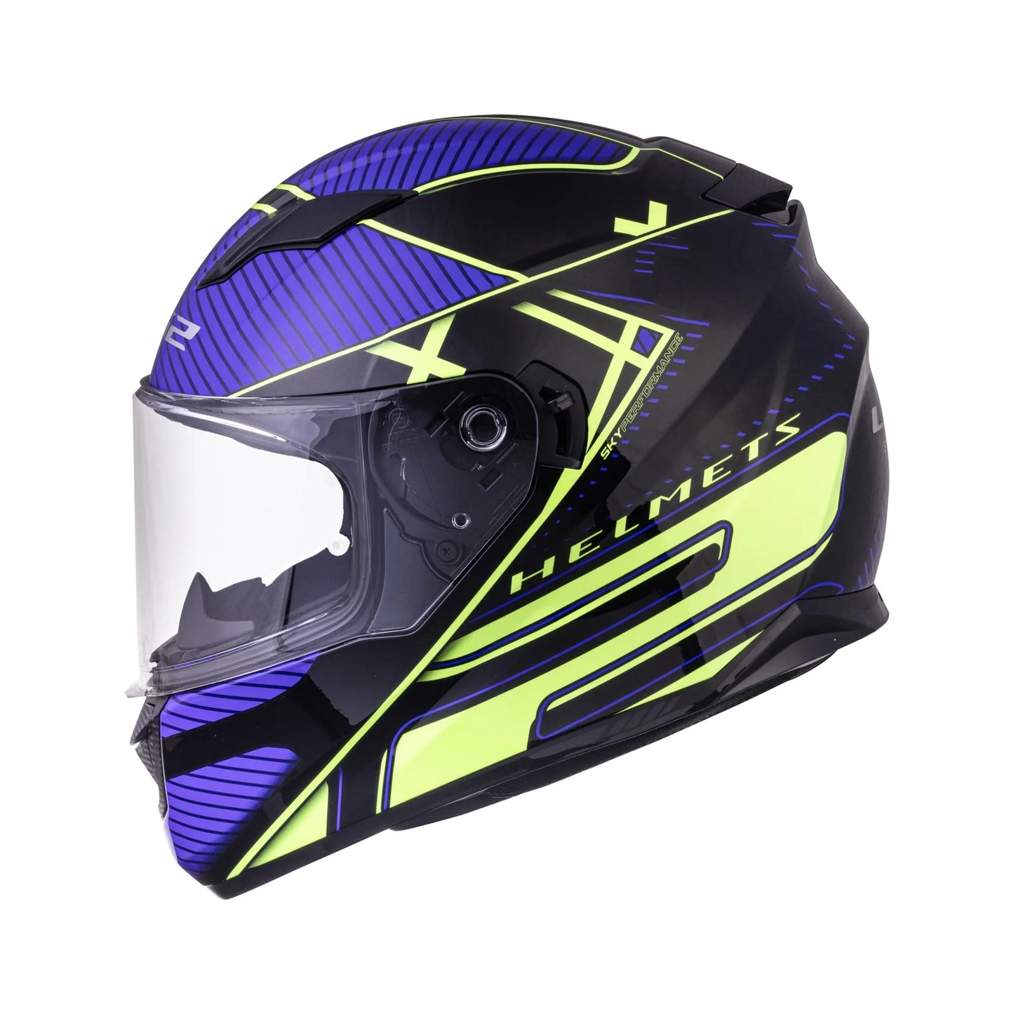 LS2 FF320 STREAM EVO LEVEL BLACK HI-VIZ YELLOW