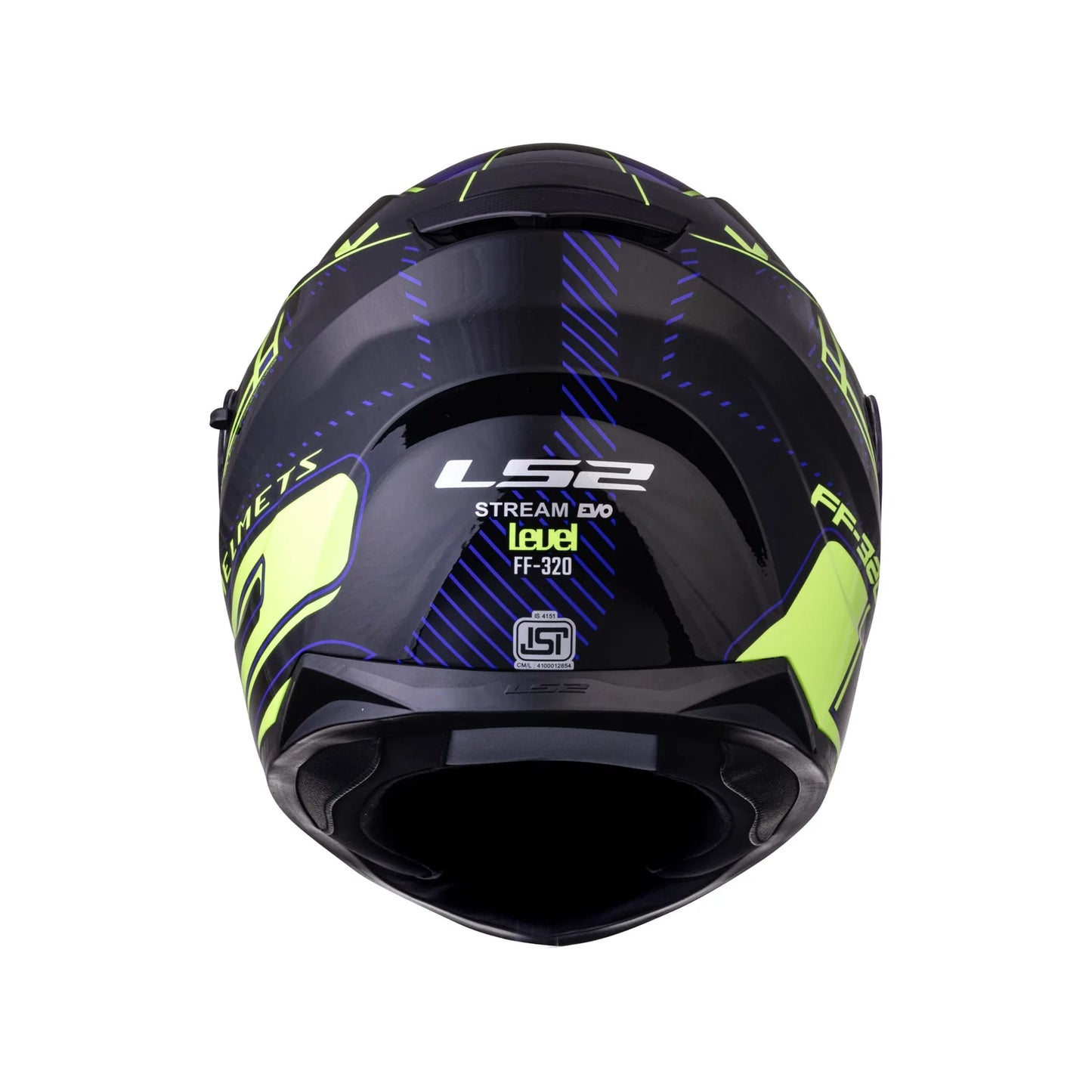 LS2 FF320 STREAM EVO LEVEL BLACK HI-VIZ YELLOW