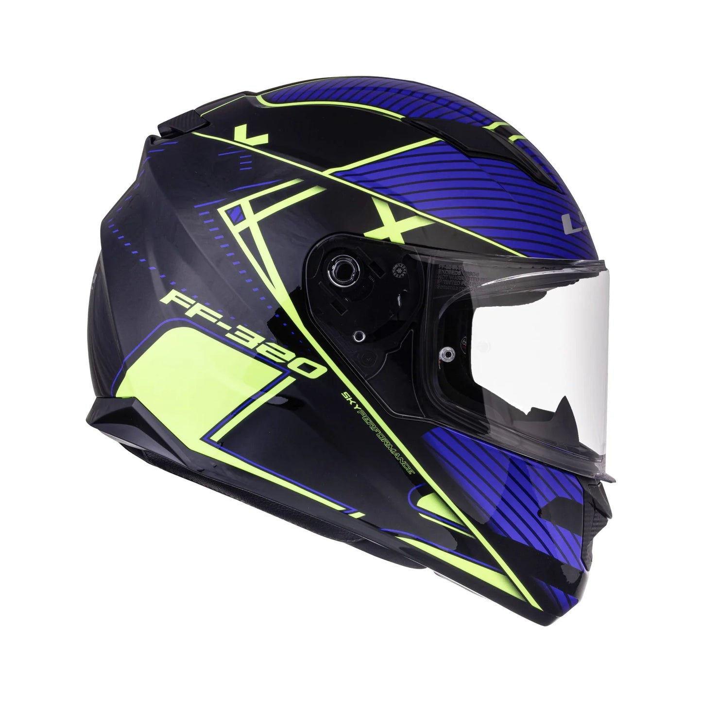 LS2 FF320 STREAM EVO LEVEL BLACK HI-VIZ YELLOW