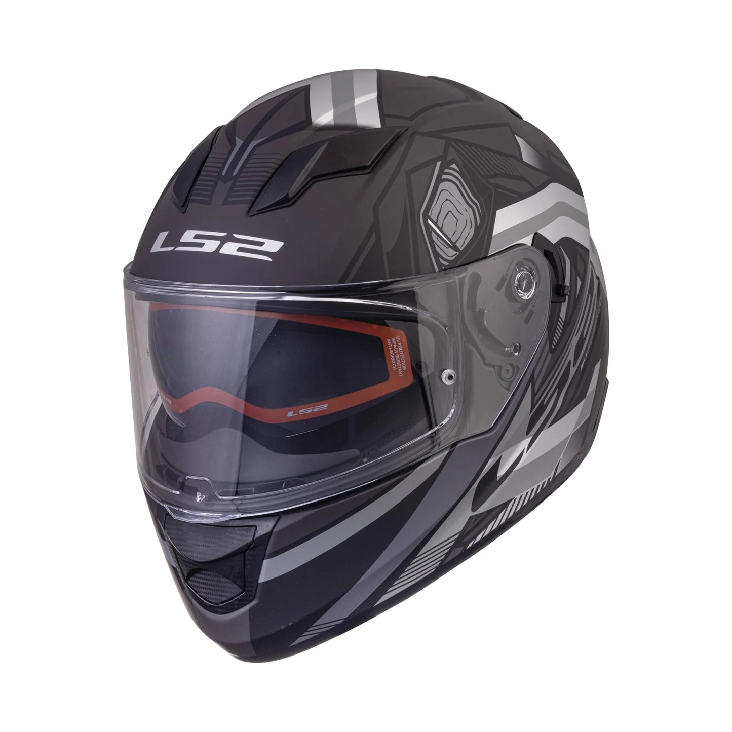LS2 FF320 STREAM EVO REFLEX BLACK SILVER D-RING
