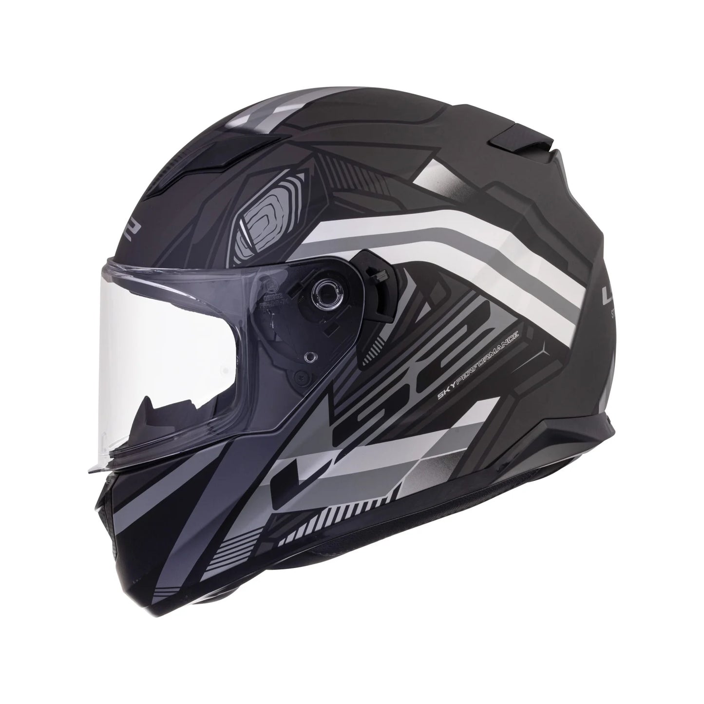 LS2 FF320 STREAM EVO REFLEX BLACK SILVER D-RING