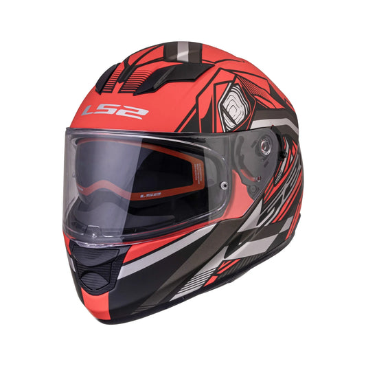 LS2 FF320 STREAM EVO REFLEX RED BLACK 7C