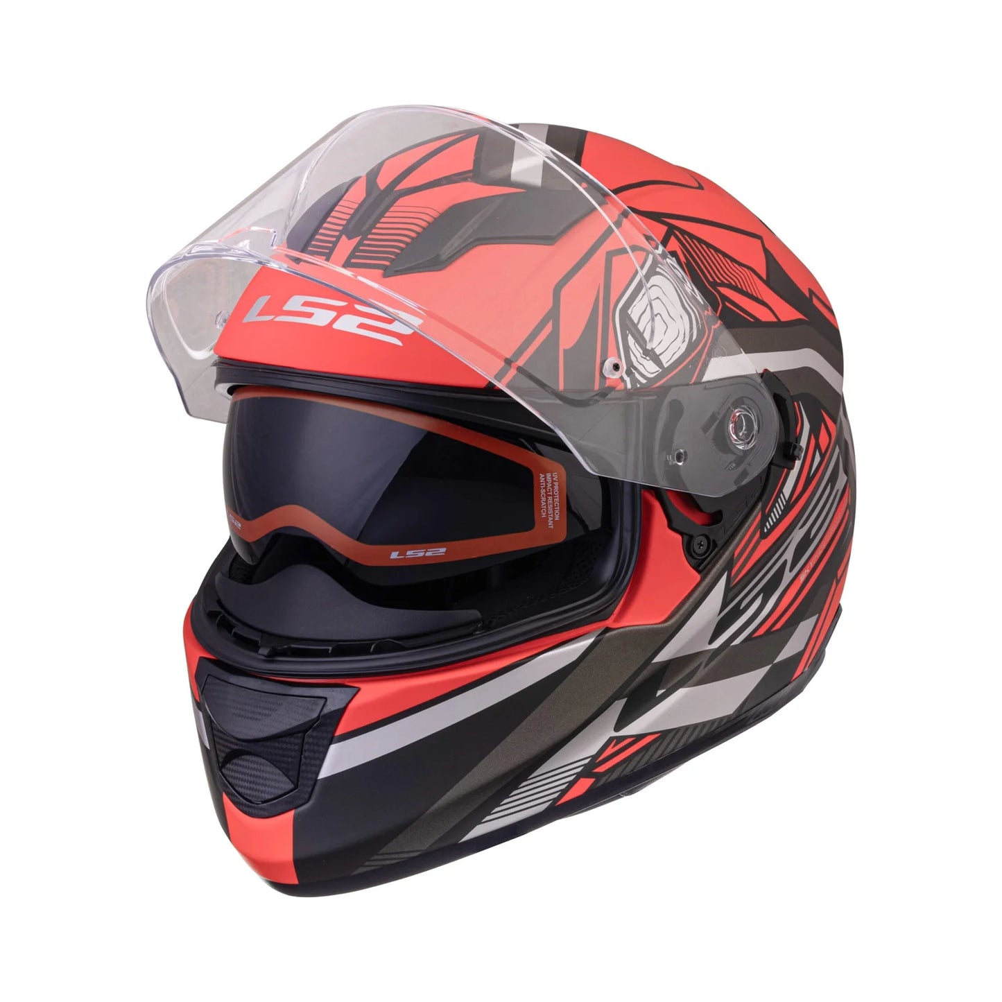 LS2 FF320 STREAM EVO REFLEX RED BLACK 7C