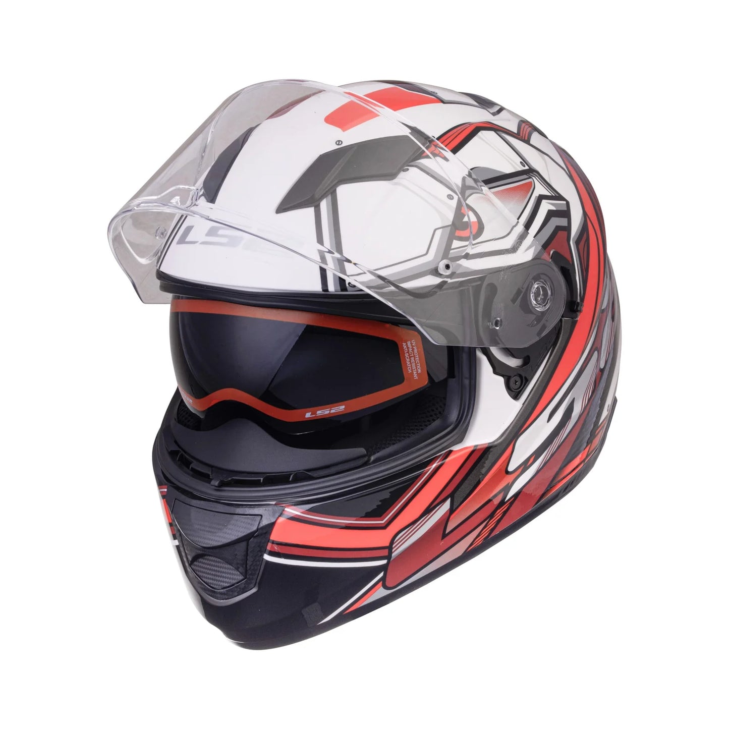 LS2 FF320 STREAM EVO XDRON WHITE RED