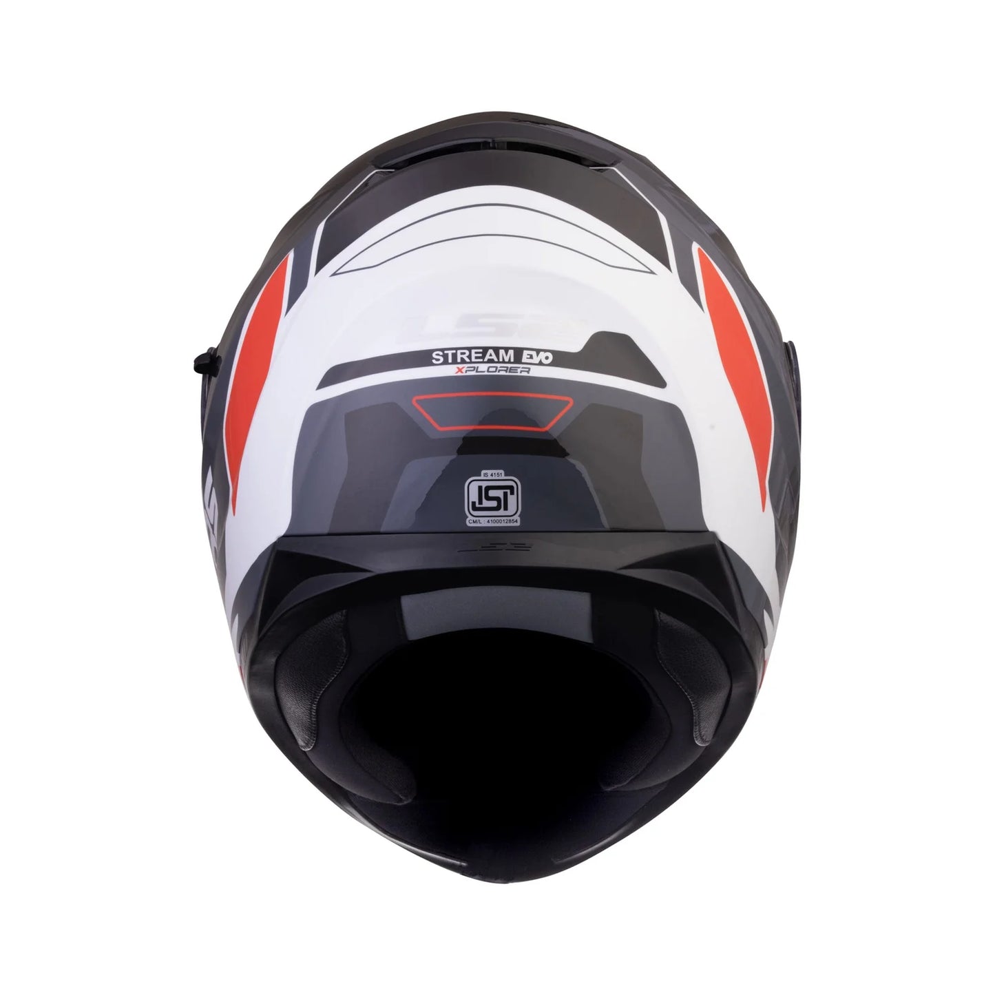 LS2 FF320 STREAM EVO XPLORER MATT WHITE BLACK