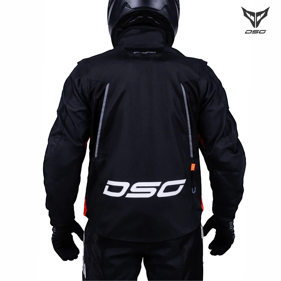 DSG ADV RIDING JACKET - BLACK ORANGE