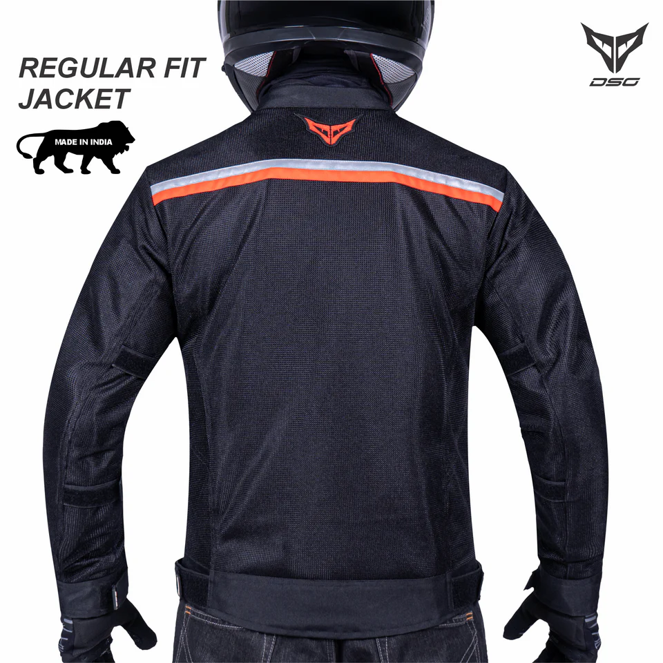 DSG ROADSTER RIDING JACKET - BLACK RED