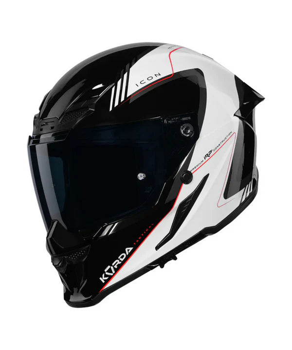 KORDA ICON NERO HELMET - GLOSS WHITE RED