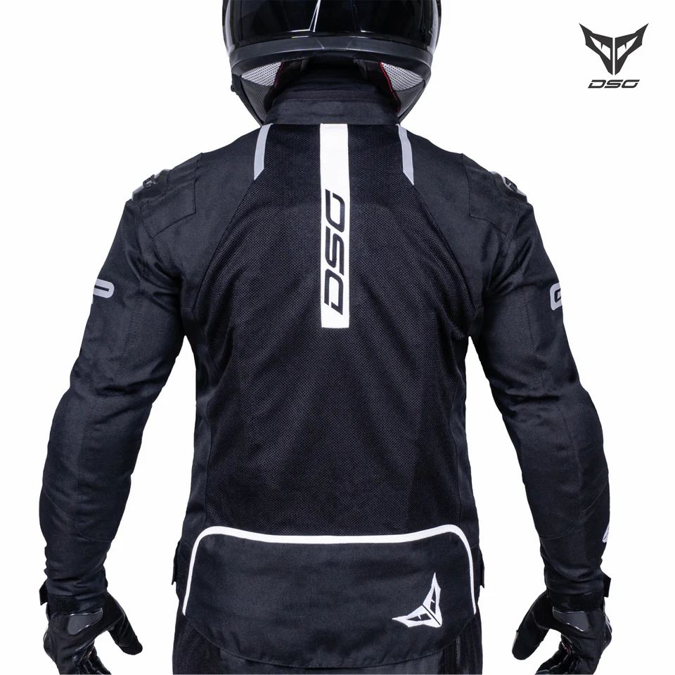 DSG GPX RIDING JACKET - BLACK WHITE