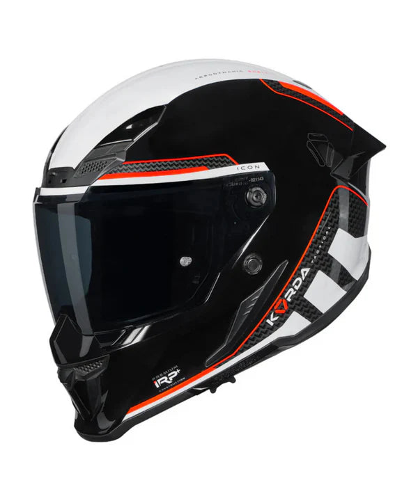 KORDA ICON TOKIO HELMET - GLOSS WHITE RED