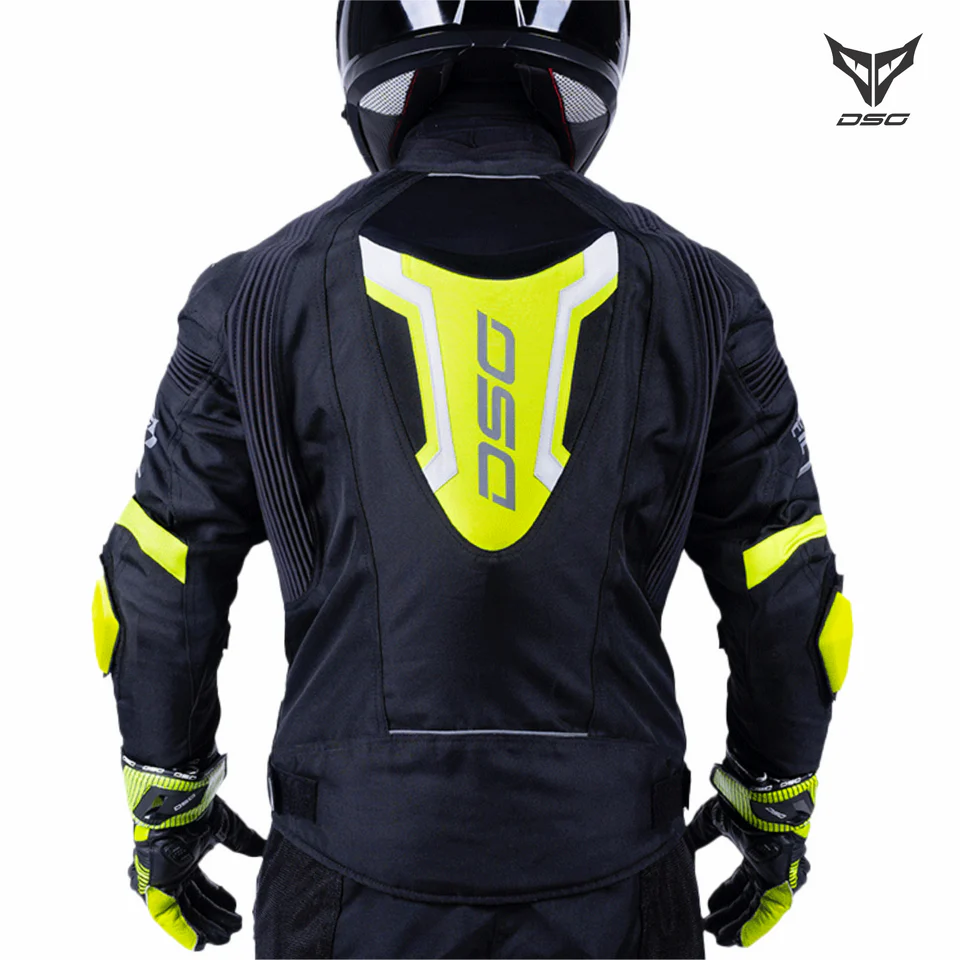 Dsrl Racing Jacket DSG RACE PRO V2 RIDING JACKET - YELLOW FLUO – GearUpIndia